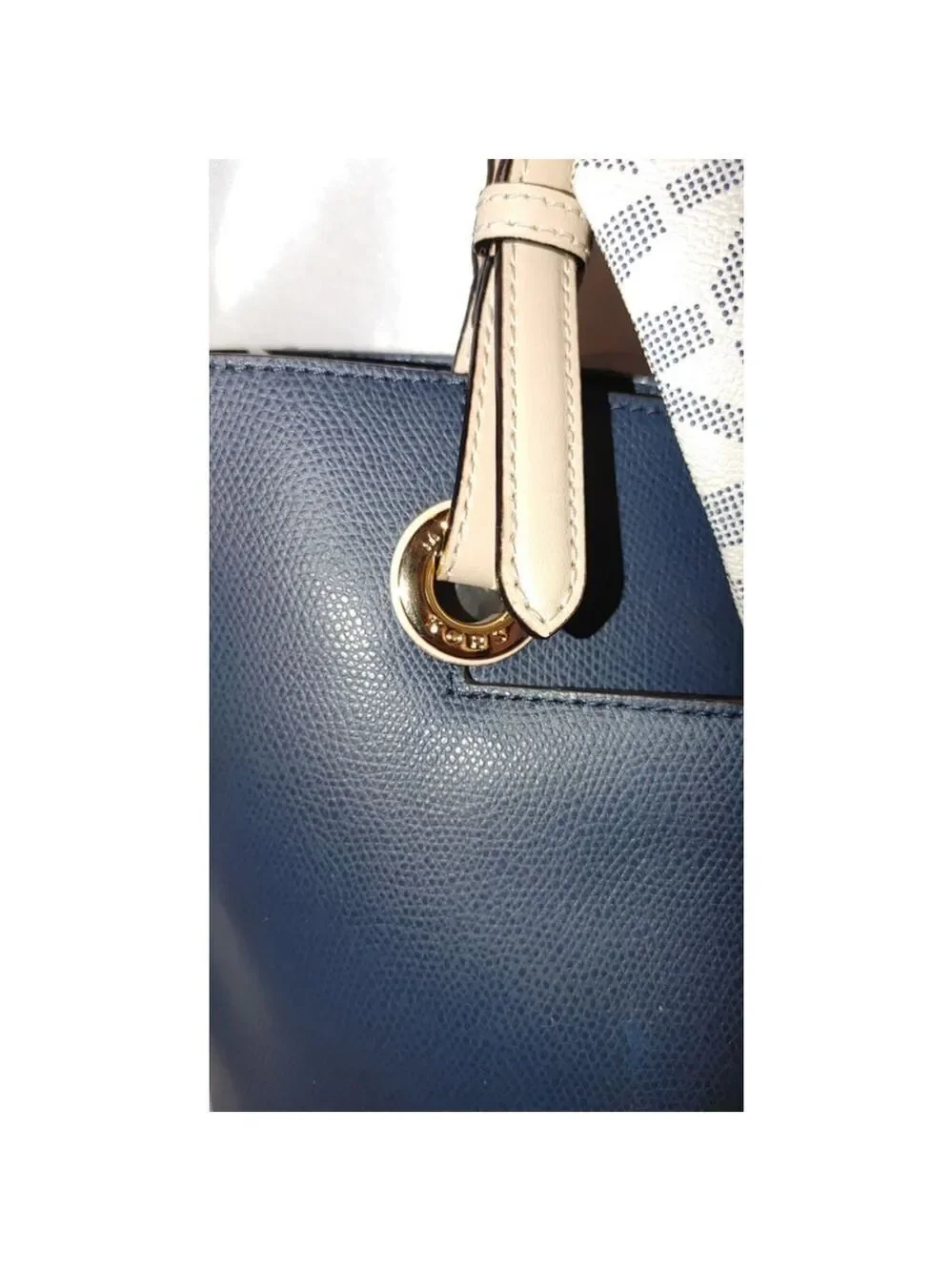 Michael Kors Saffiano Leather Tote & Wristlet in Navy